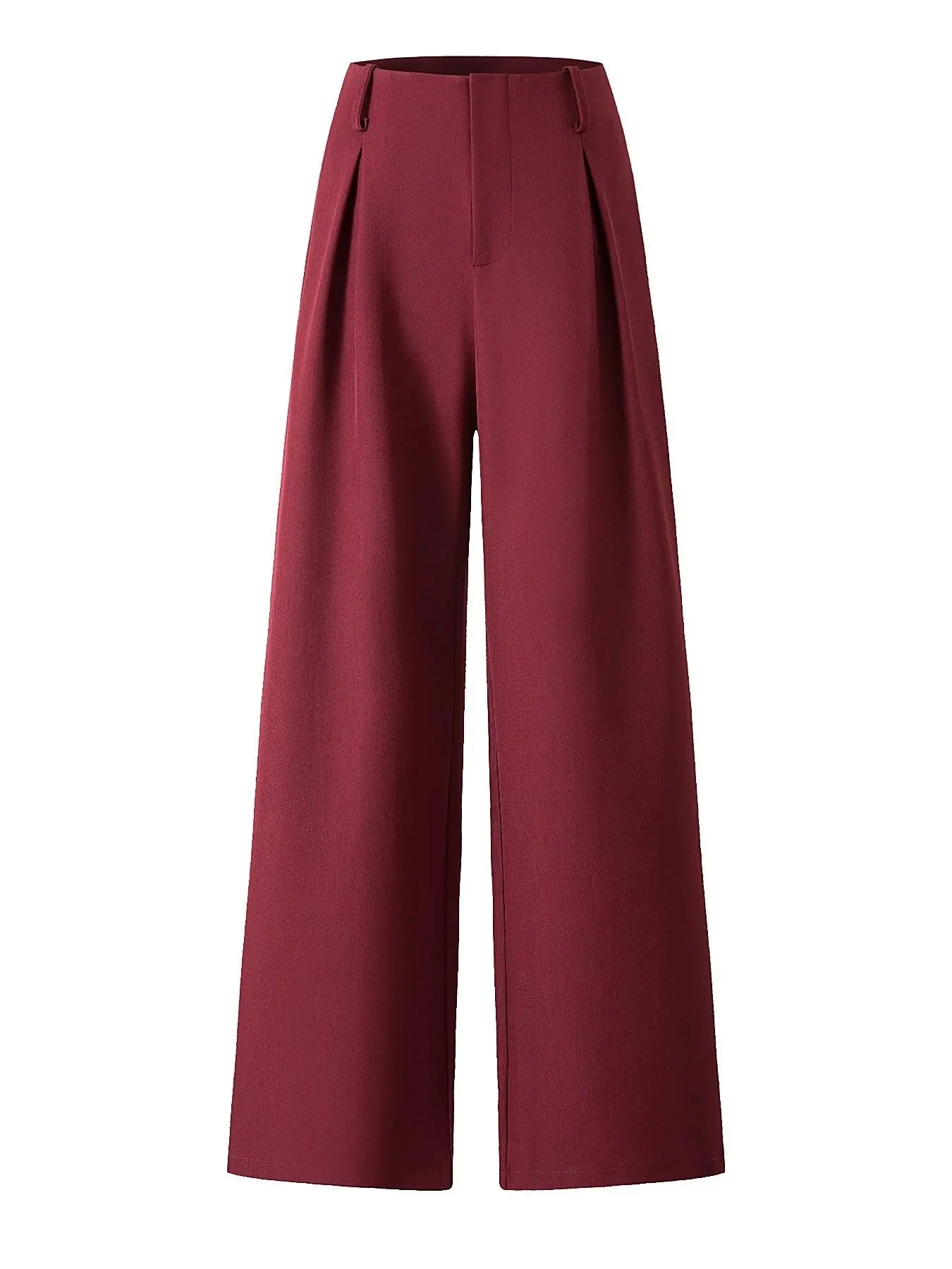 Elegant Plicated Wide Leg Pant