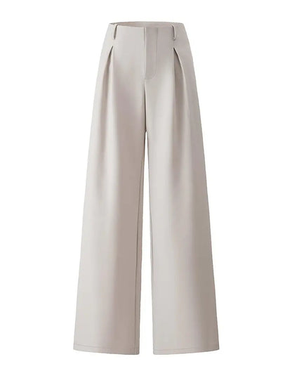Elegant Plicated Wide Leg Pant